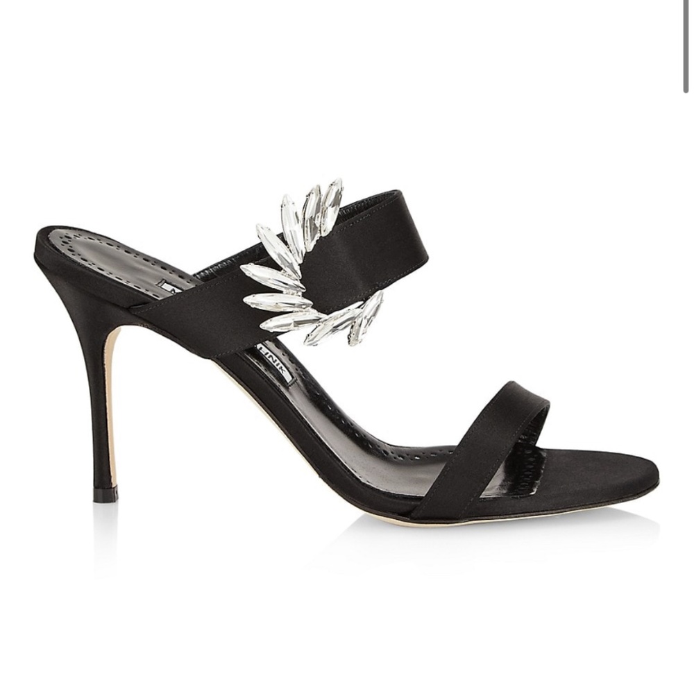 Manolo Blahnik  Satin Sandals